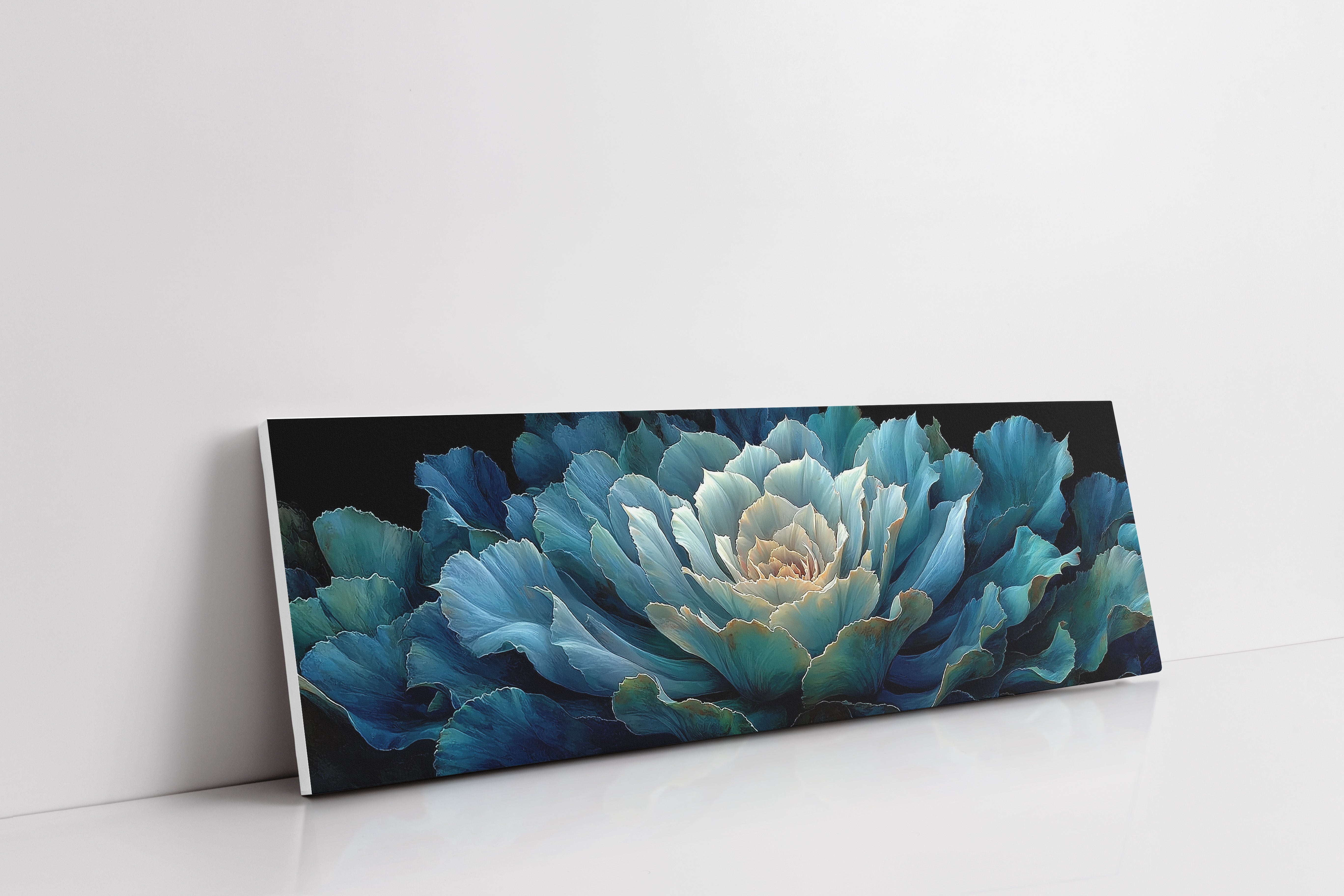 Midnight Bloom In Teal