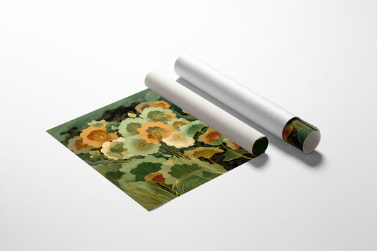 Sunlit Poppies Dance In Jade