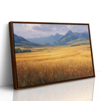 Wheat Fields Bow To Mountain Kings