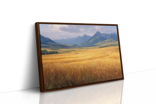 Wheat Fields Bow To Mountain Kings
