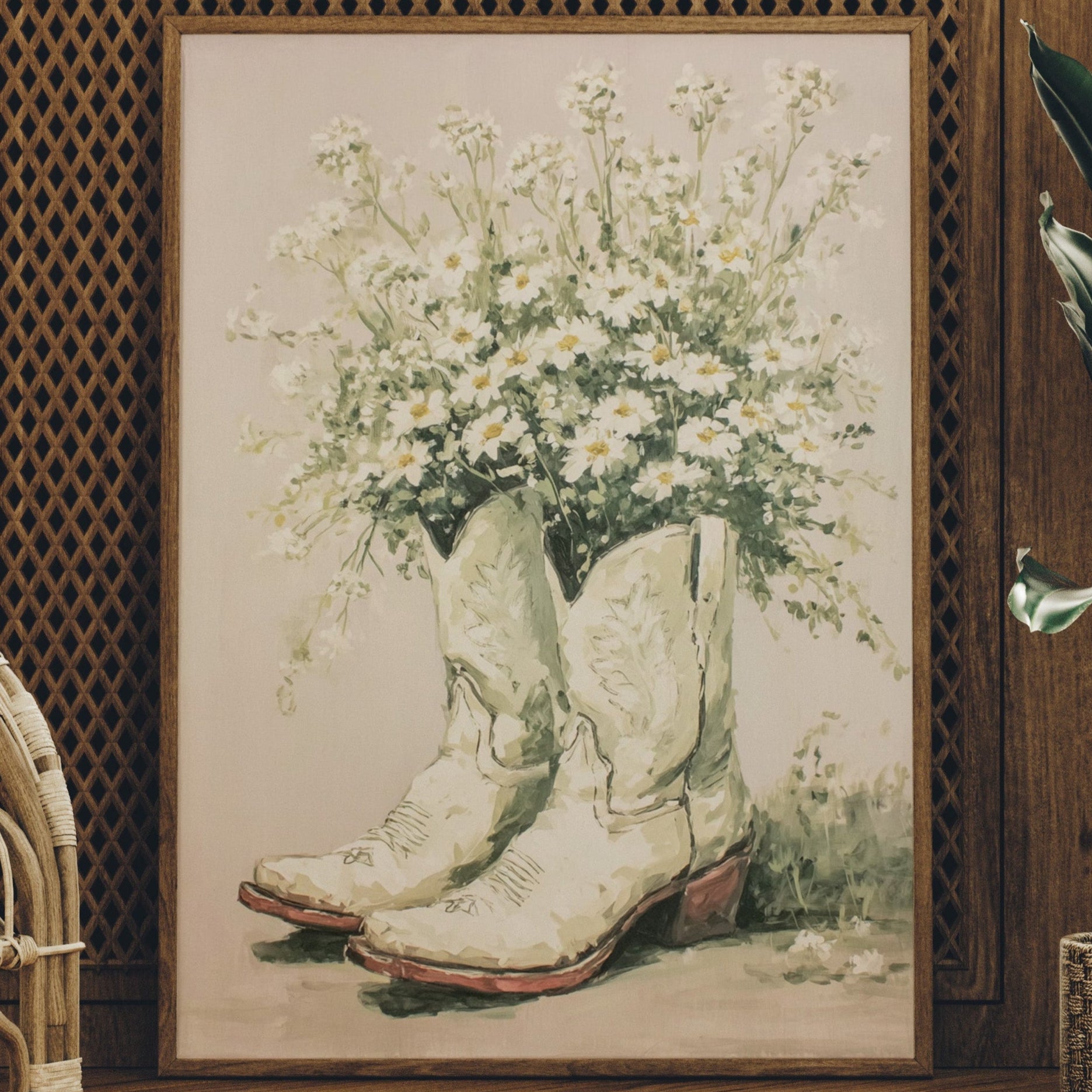 Boots Blooming With Life
