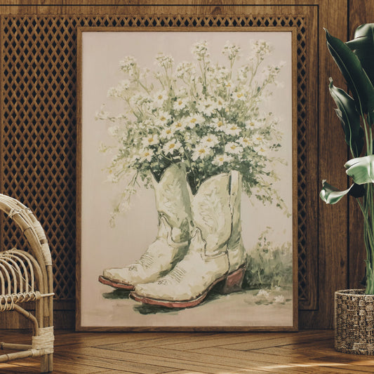 Boots Blooming With Life