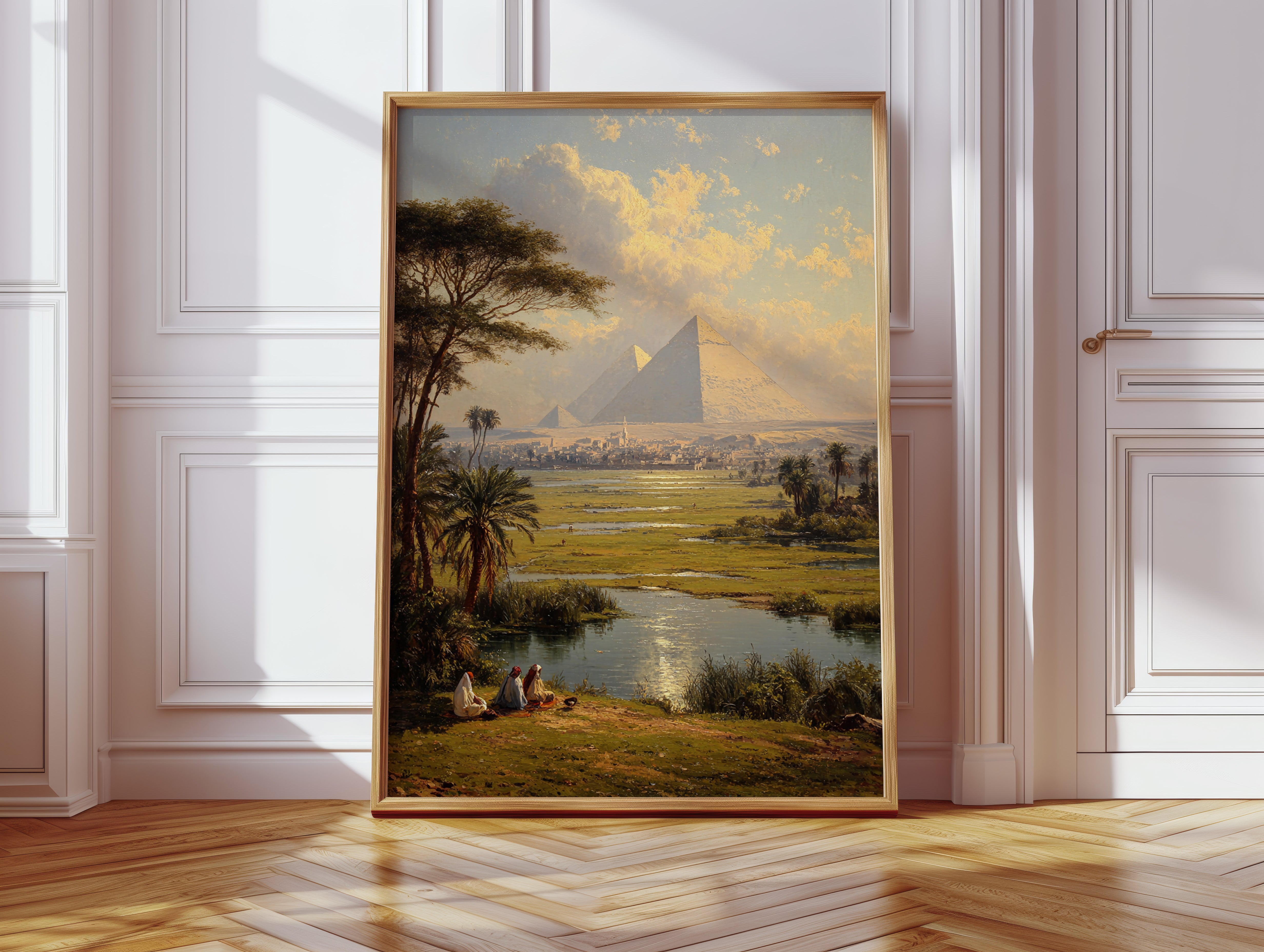 Ancient Pyramids Bathe In Golden Light
