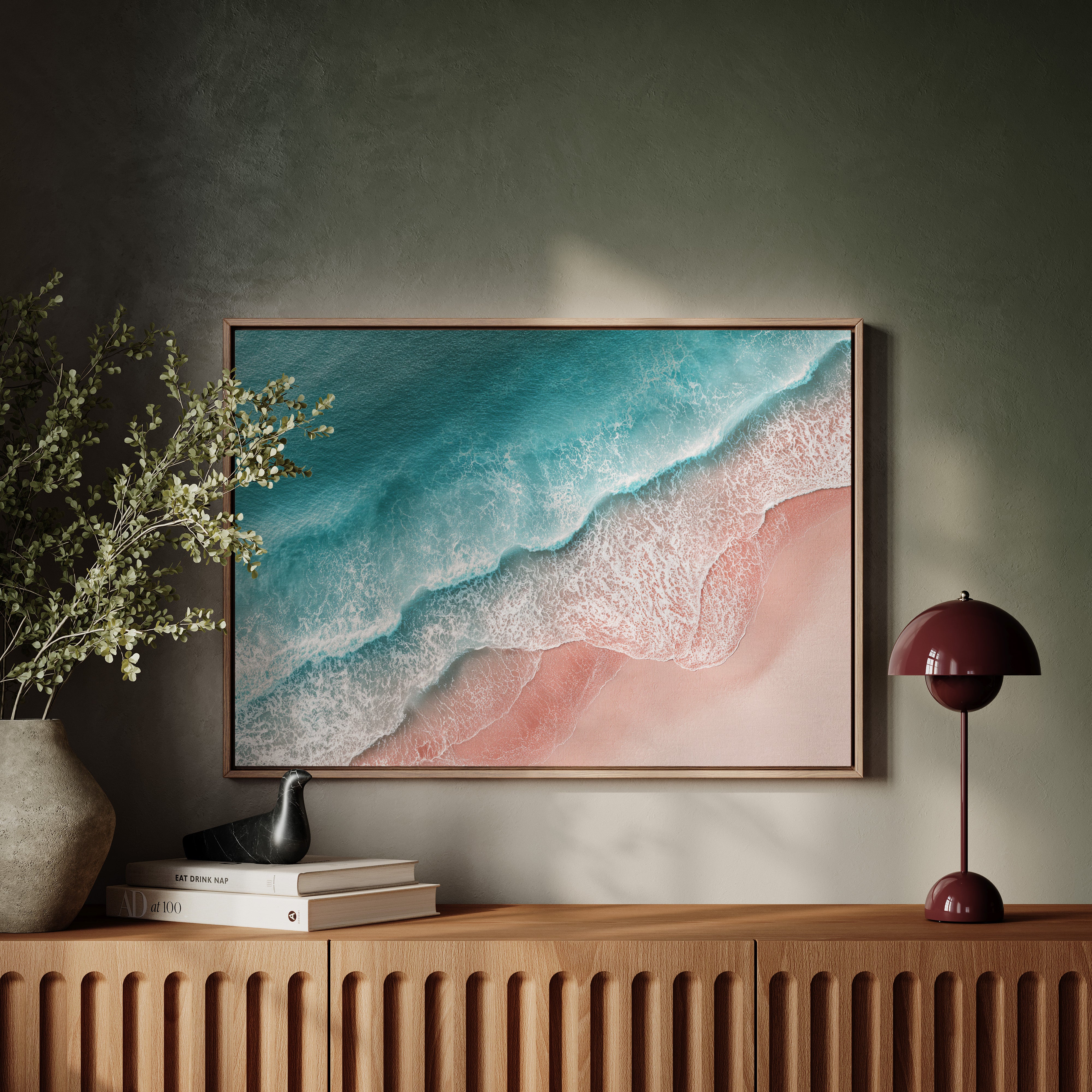 Tides Crafting Their Own Canvas