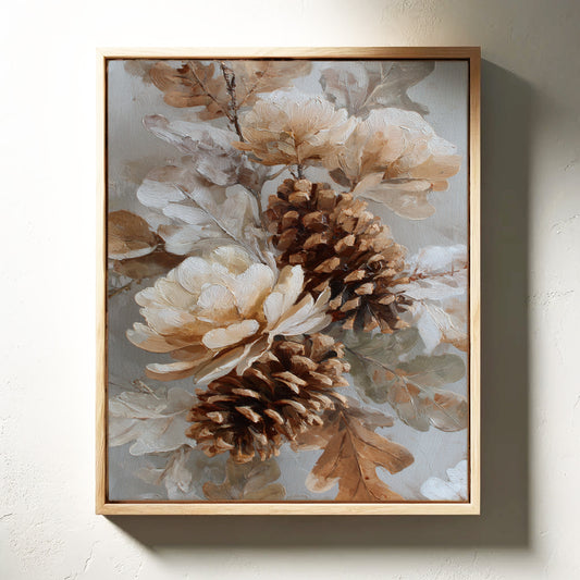Pine Cones Dance In Winter Light