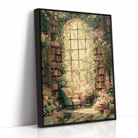 Arched Light, Rose-Draped Stacks