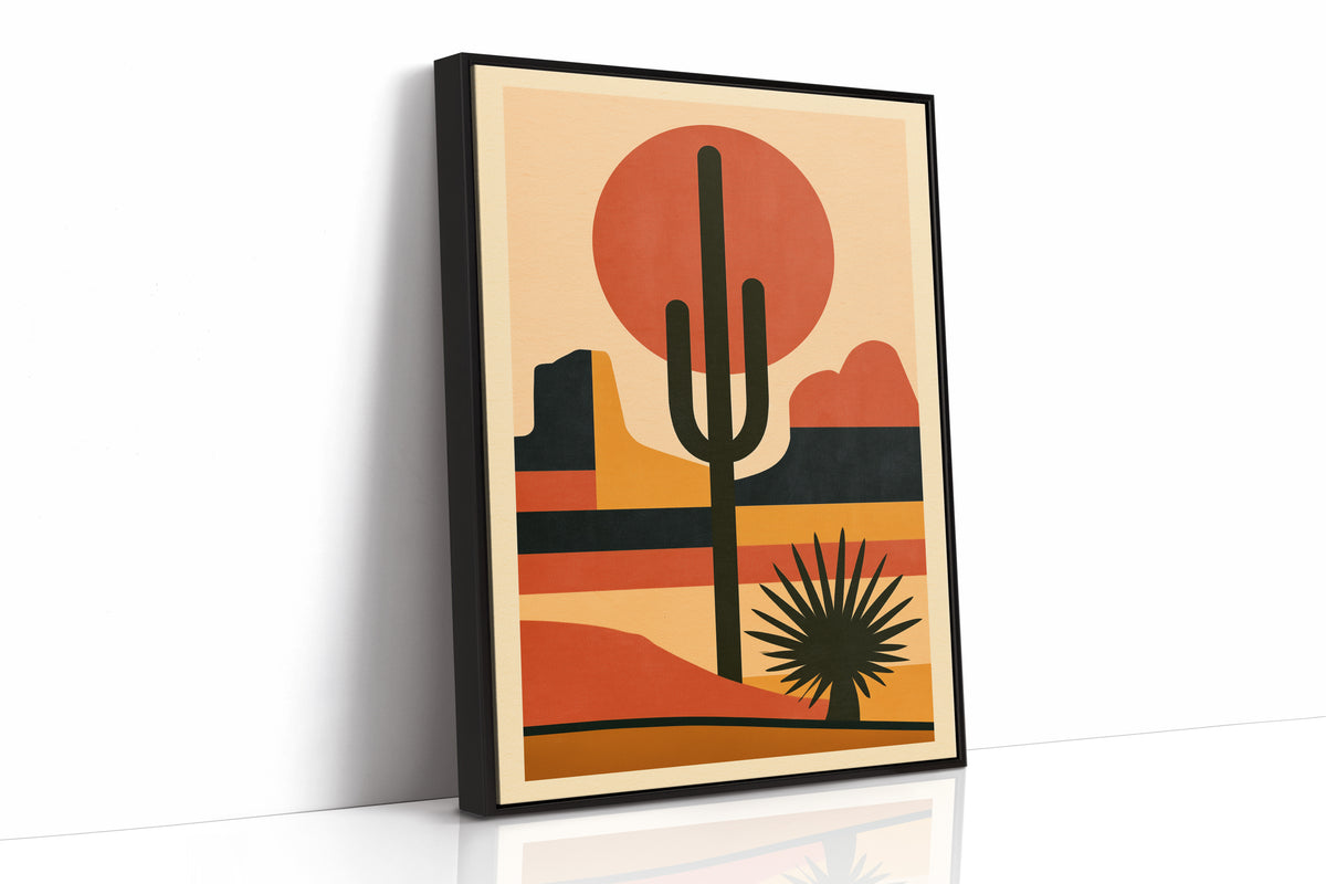Saguaro Standoff at Sundown