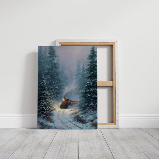 Winter's Passage: Iron Journey Through Silent Pines