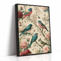 Songbirds and Roses — Vintage Chinoiserie Bird Print