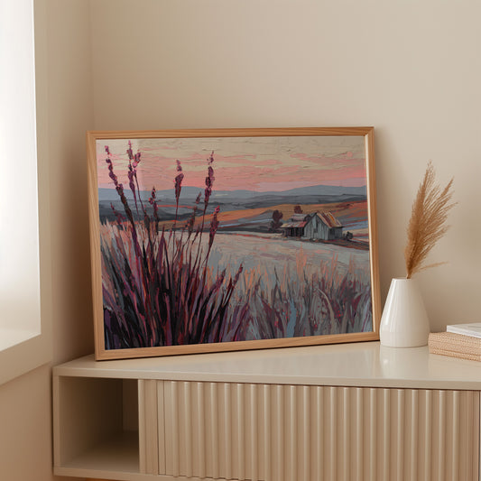 Fields Bathed in Blush