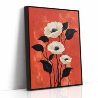 White Poppies Dance On Coral
