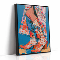Florals and Fringe, Boots On