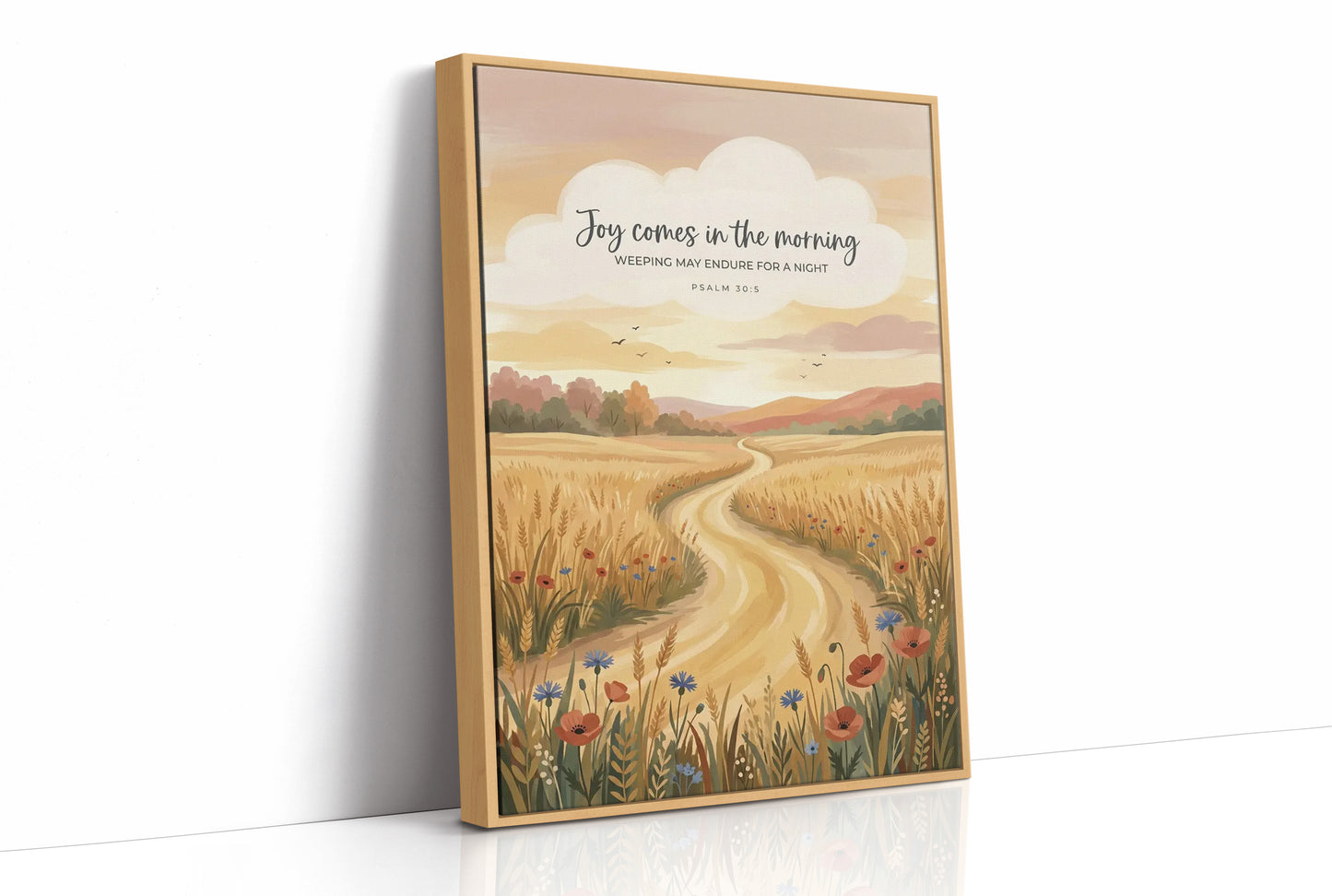 Joy Comes in the Morning: Harvest Scripture Print