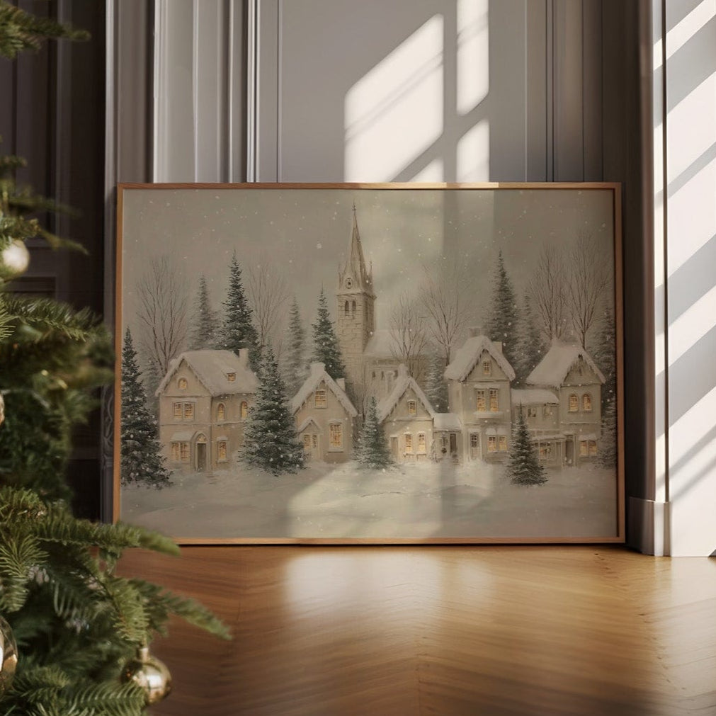 Snow Falls On Silent Chapel Street