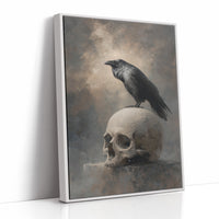 Raven Perches On Mortal Throne