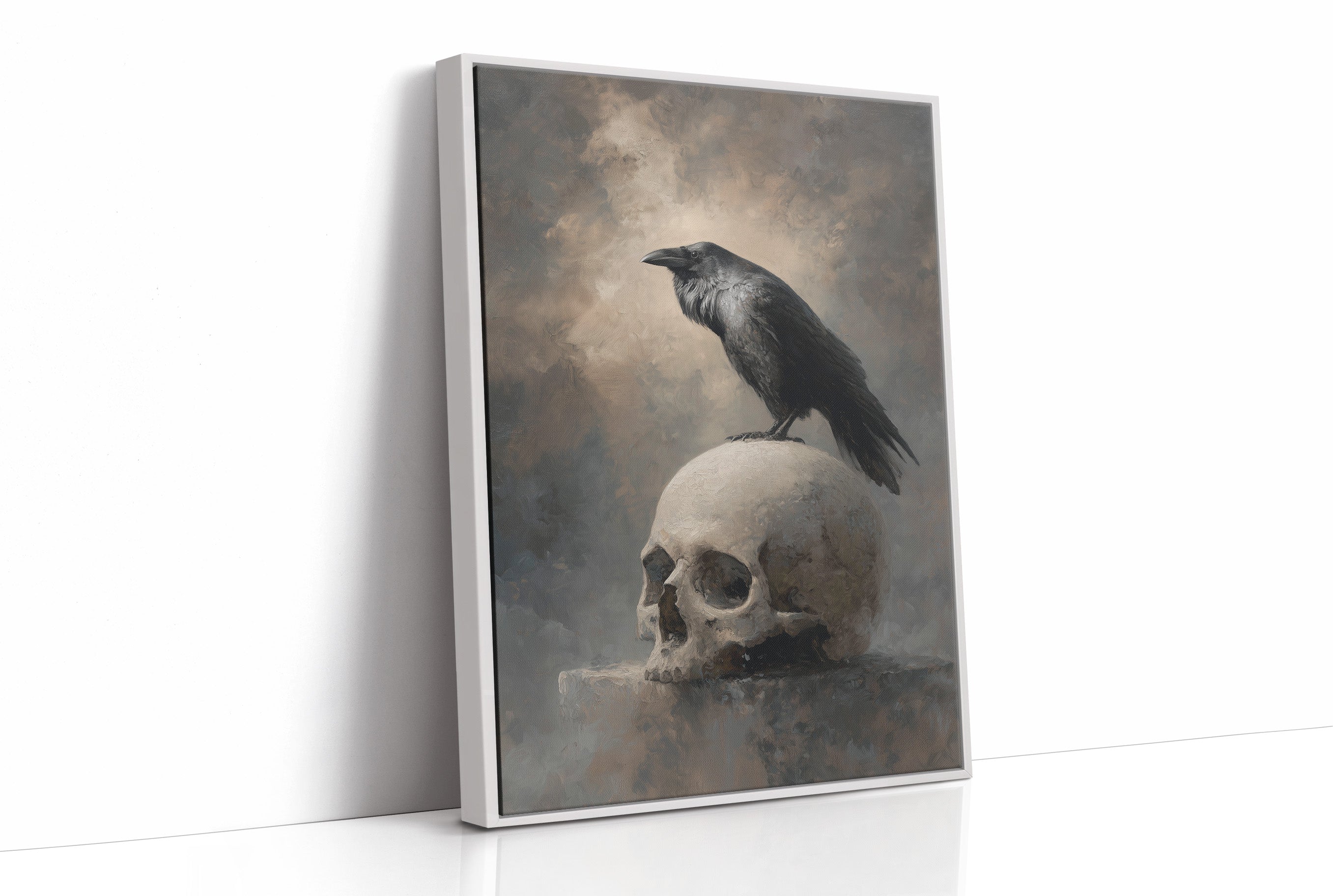 Raven Perches On Mortal Throne
