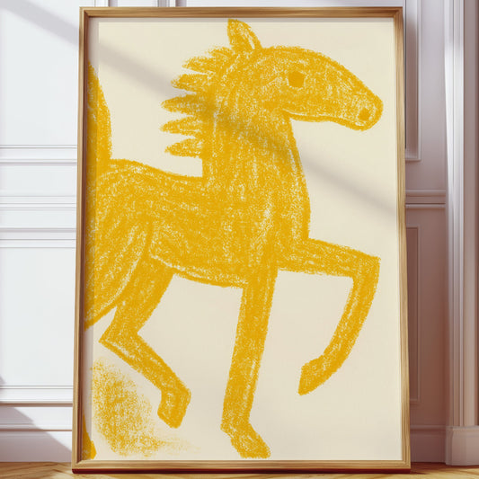 Wild Mustang In Golden Light