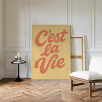 C’est La Vie Retro Wall Art