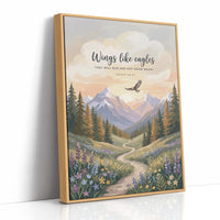Wings Like Eagles: Alpine Meadow Scripture Print