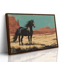 Midnight Stallion Claims Desert Throne