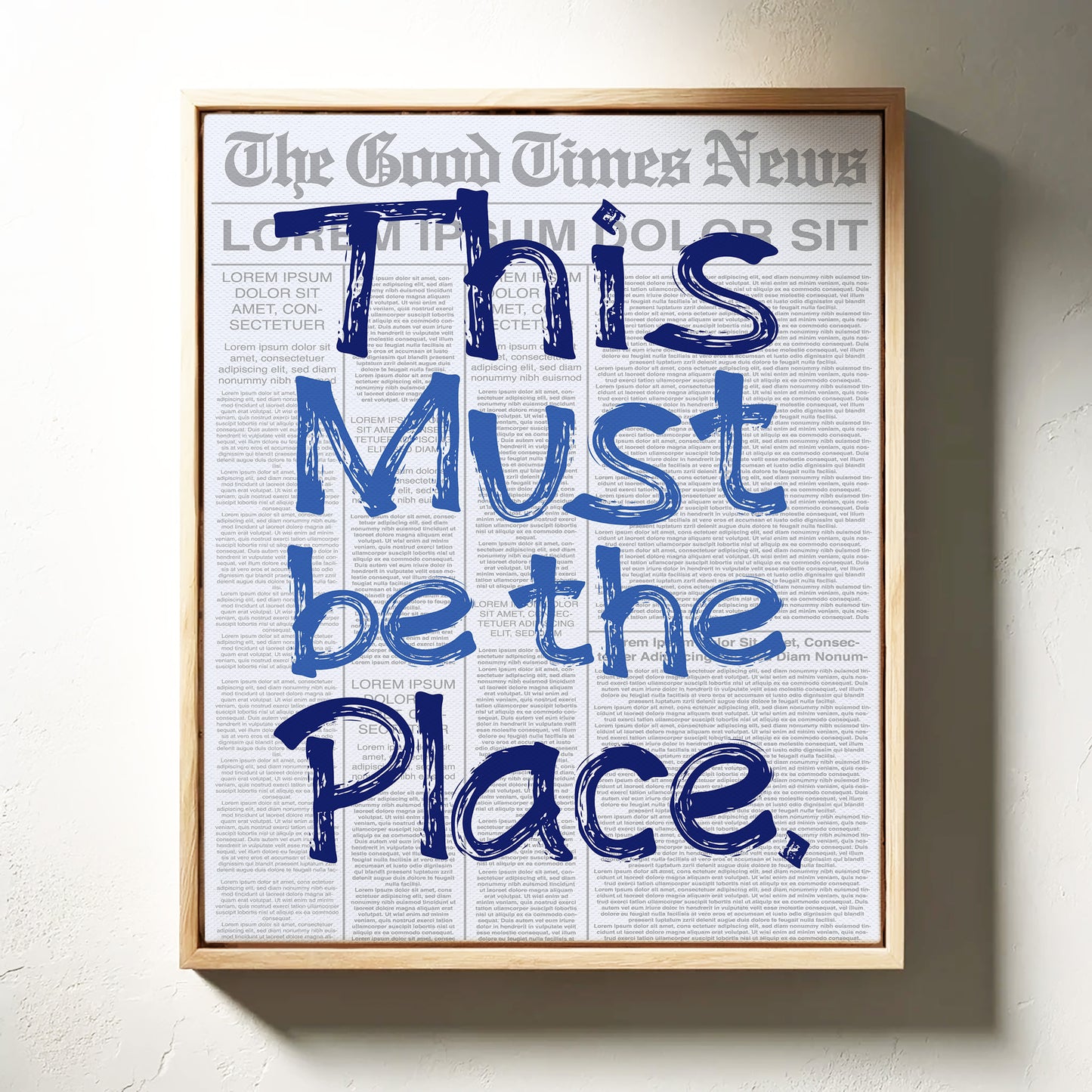 Blue Letters Find Their Home