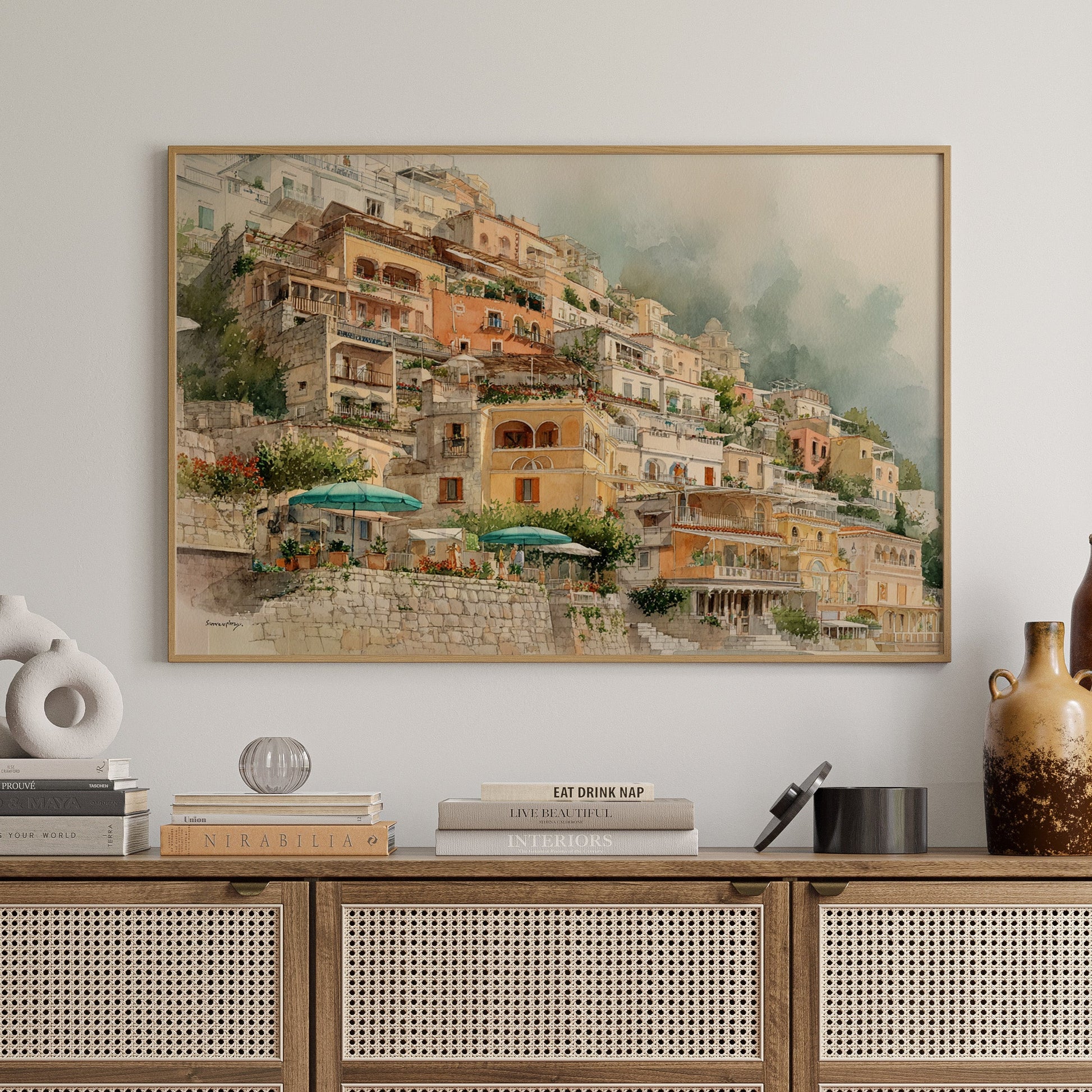 Sunlit Terraces Along Amalfi's Edge