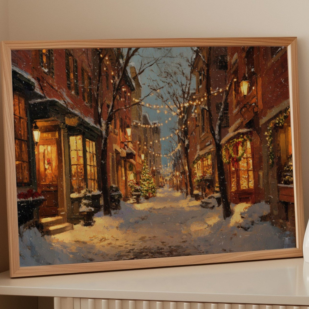 Beneath Twinkling Winter Lights