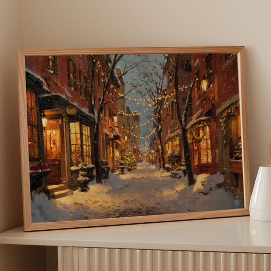 Beneath Twinkling Winter Lights