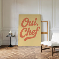 Oui Chef Kitchen Wall Art