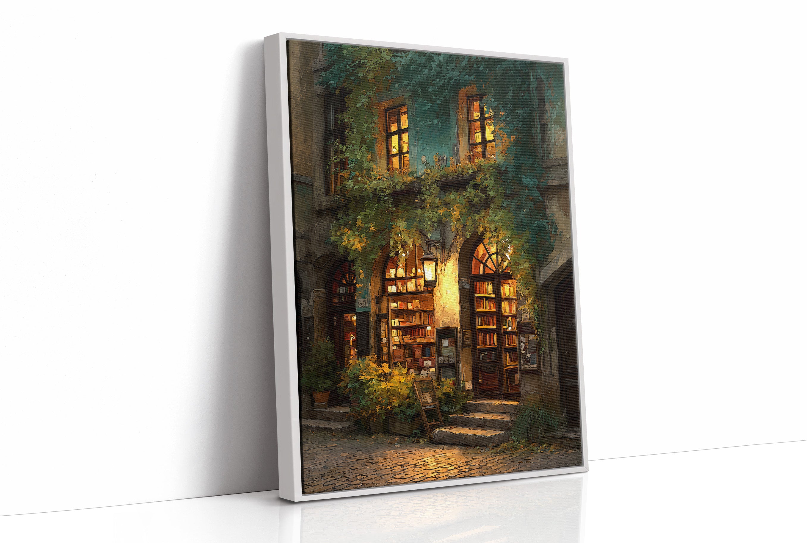 Golden Pages Behind Ivy Walls