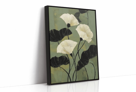 Ivory Petals Dance In Jade