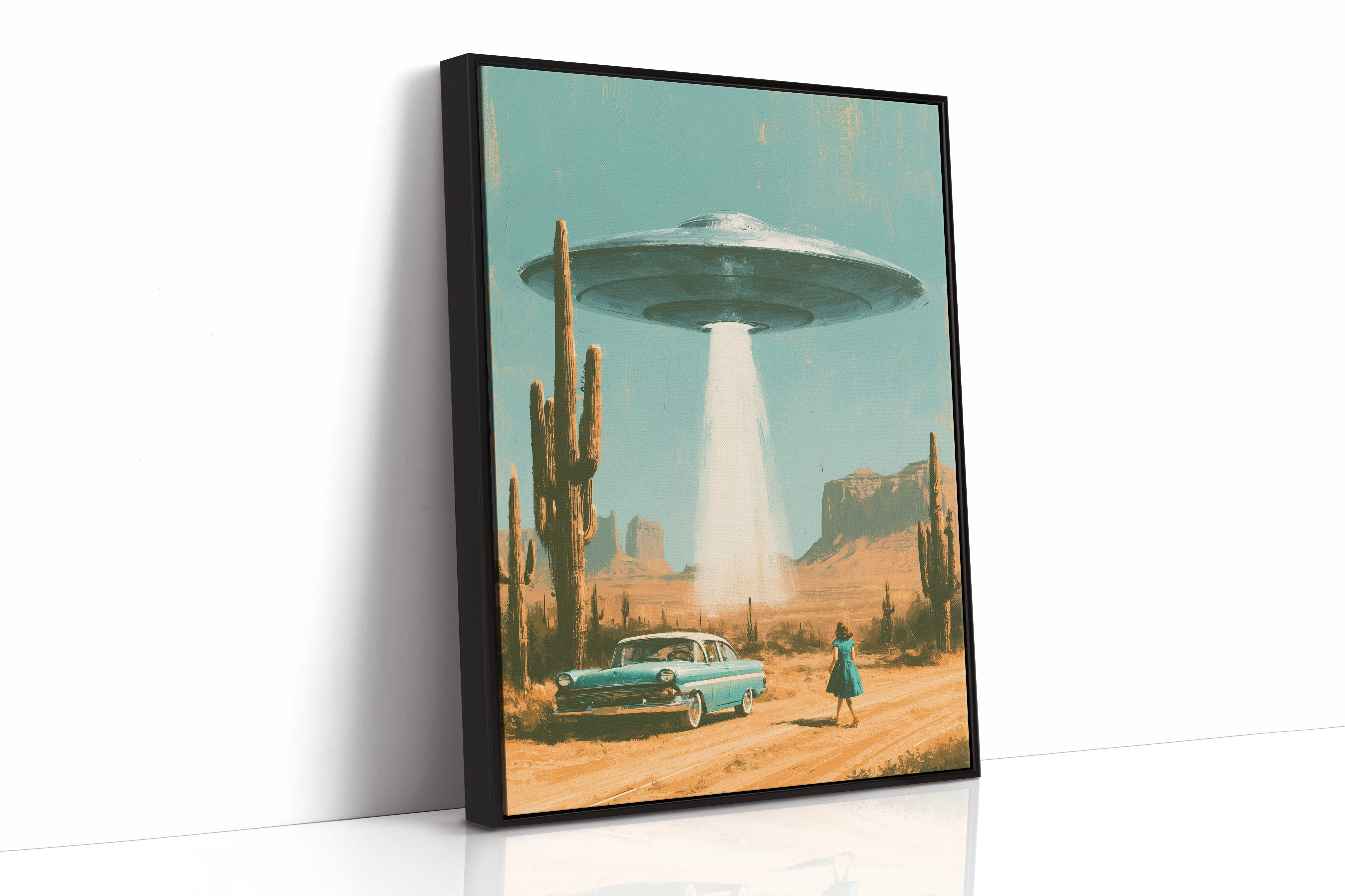 Vintage Car Desert Abduction