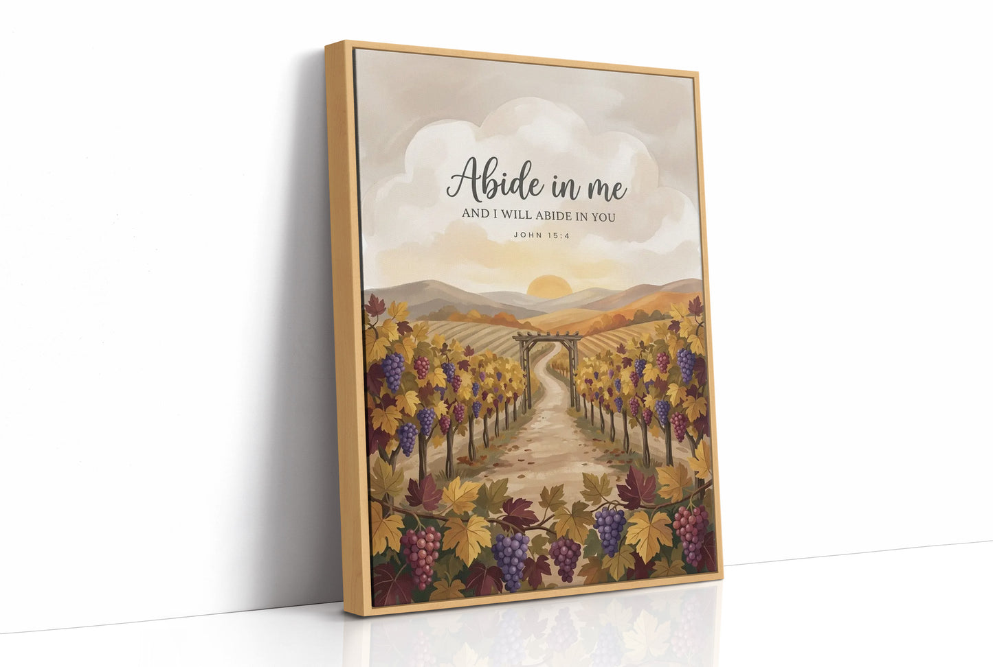 Abide in Me: Vineyard Scripture Print