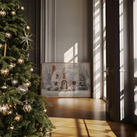 Pink Cottage Wears Winter's Crown