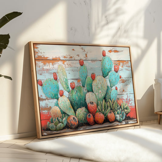 Desert Jewels On Weathered Wood