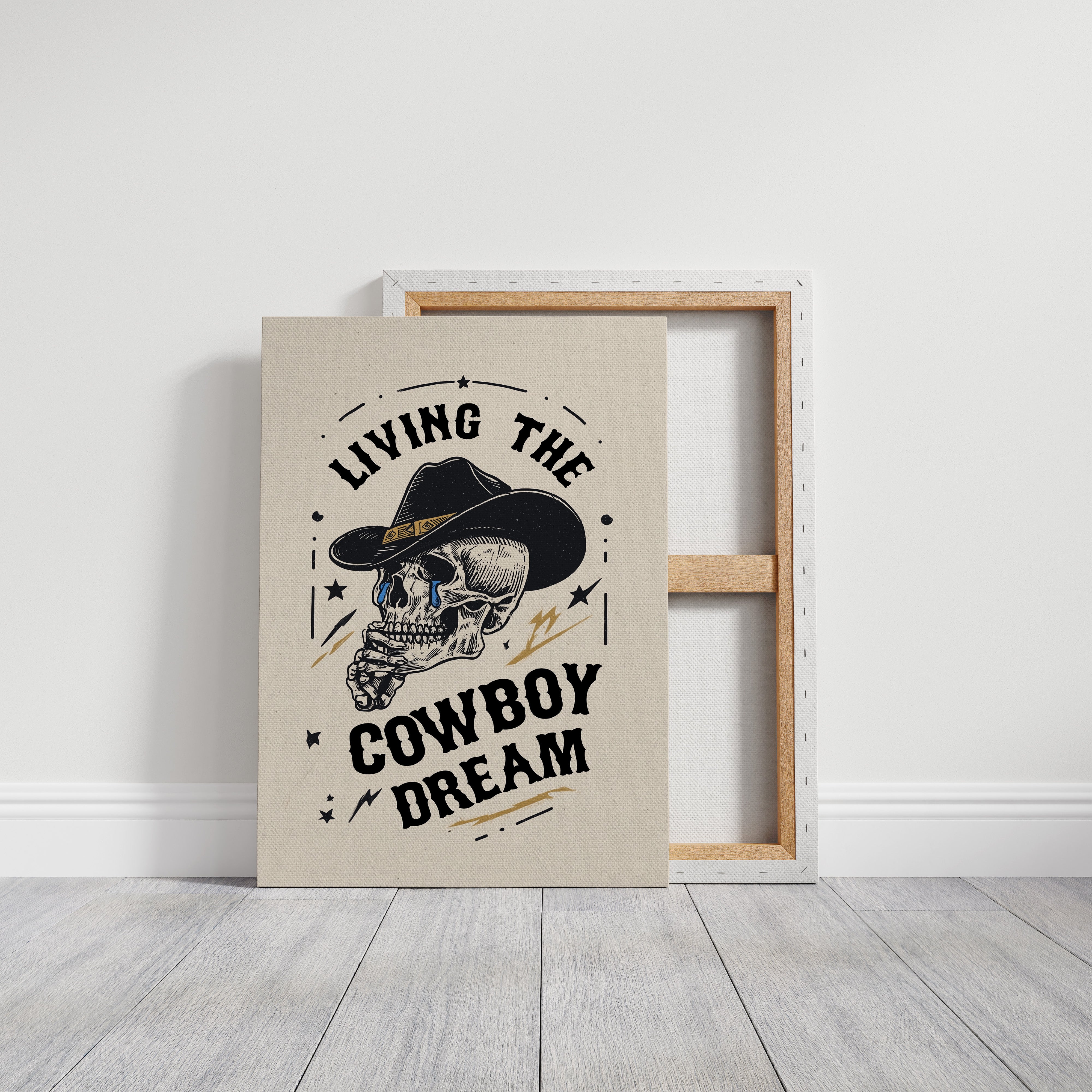 Skeleton Cowboys Toast Better Days