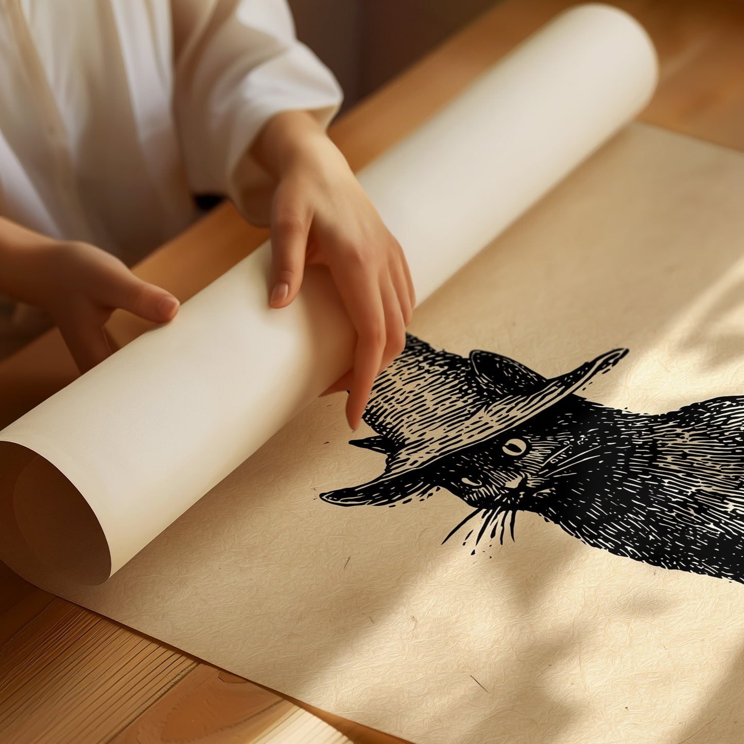 Midnight Familiar In Pointed Hat