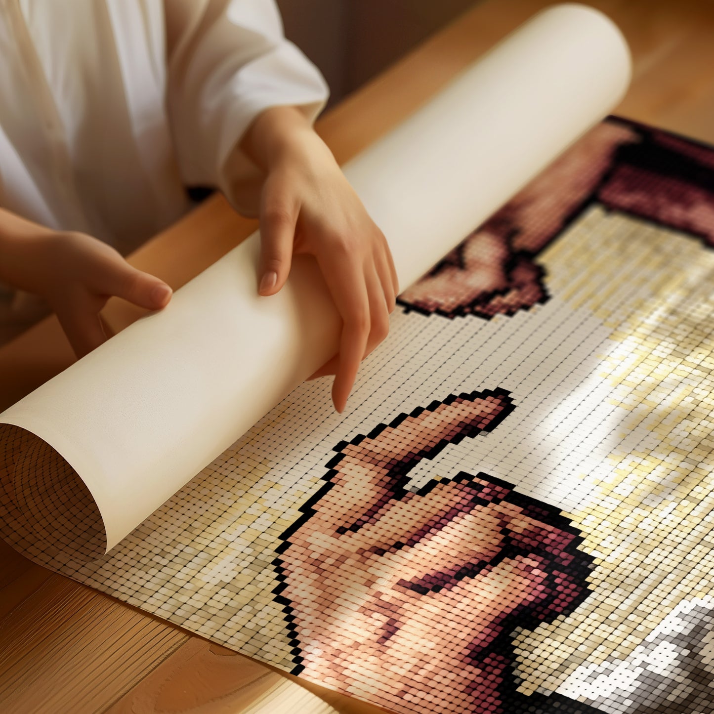 Pixelated Connection: The Digital Tapestry