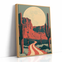 Moonrise Over Red Mesa