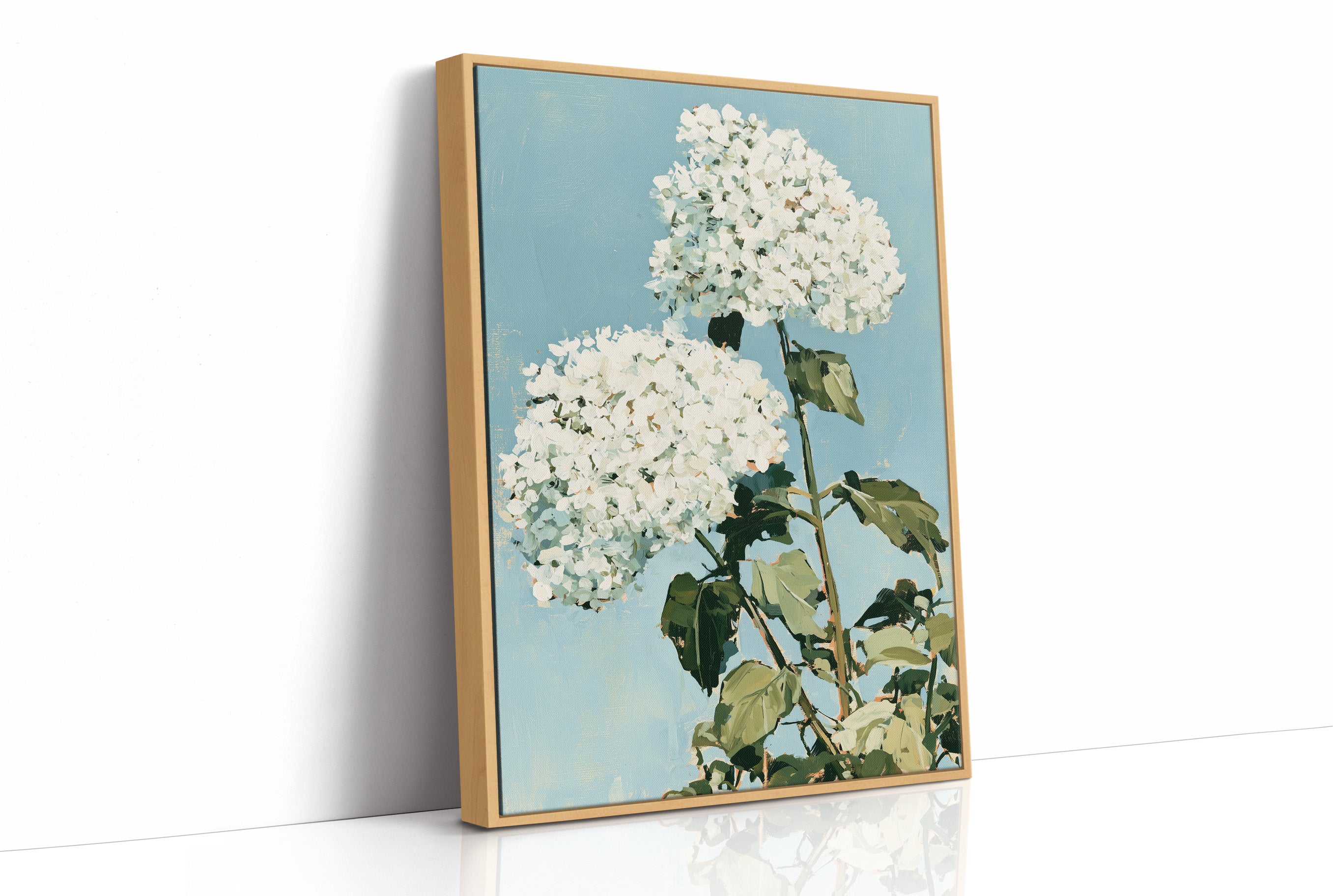 White Hydrangea Sky Bloom