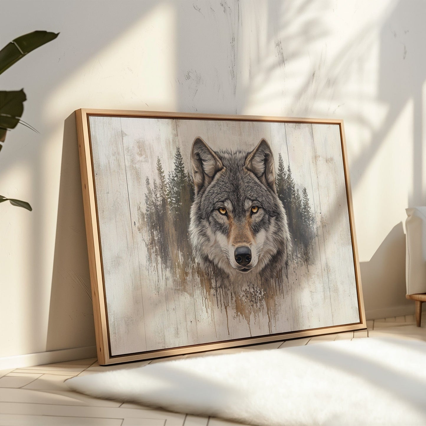 Ancient Forest Holds Wolf's Gaze