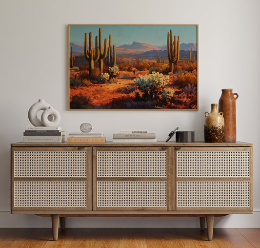 Copper Light Bathes Desert Giants