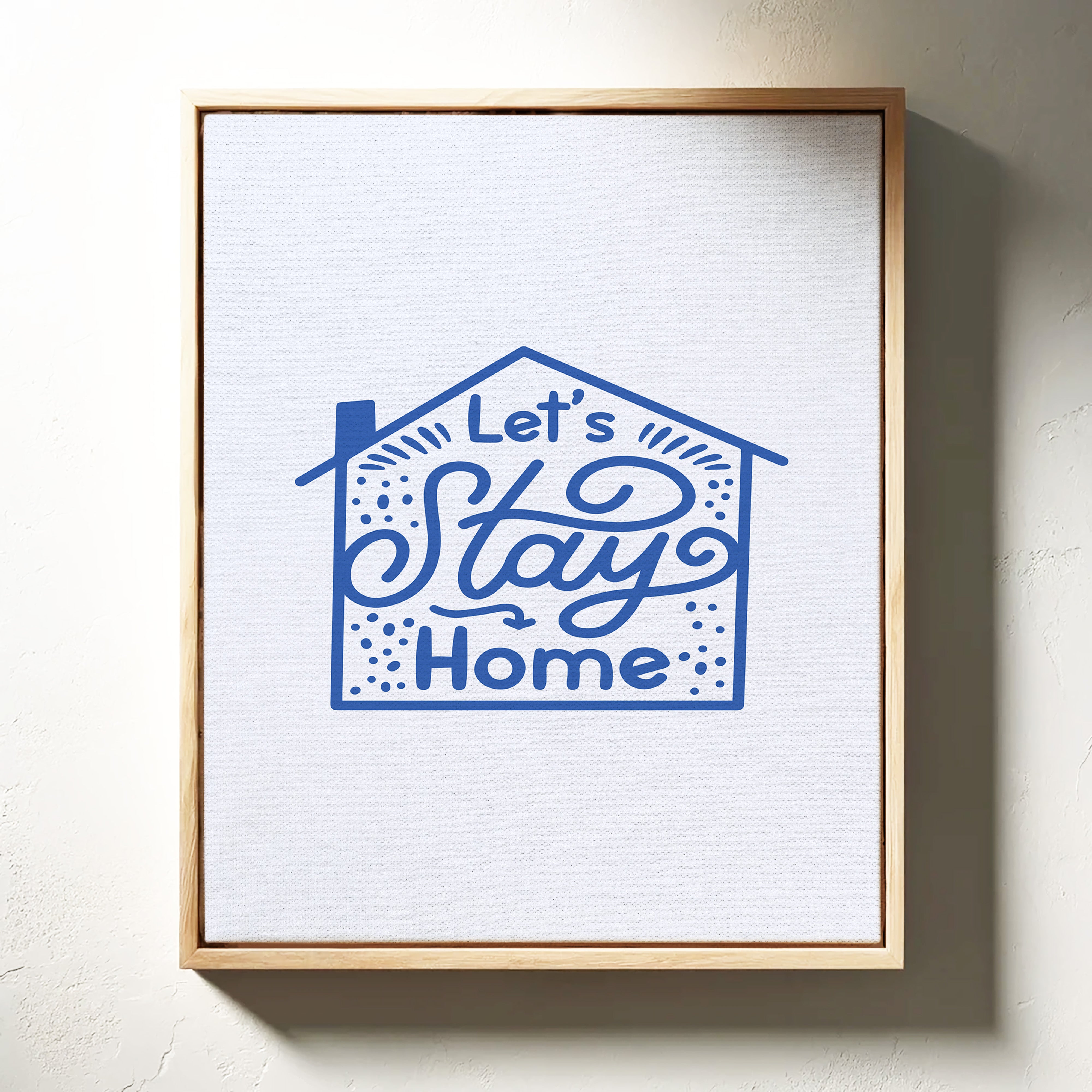Cozy Letters Dance In Blue