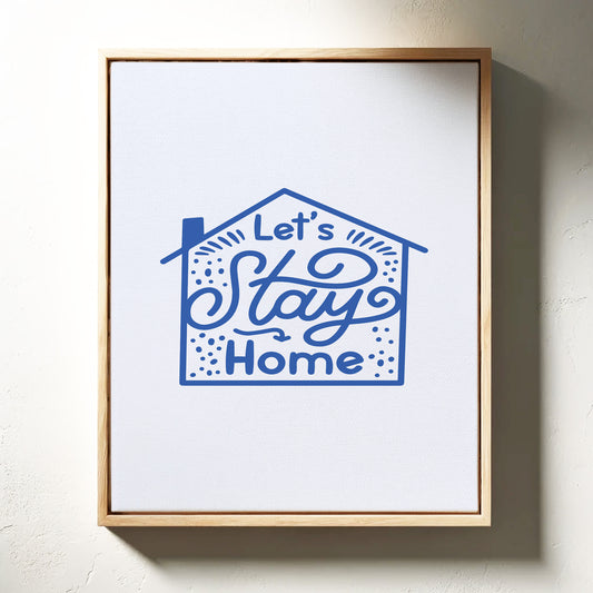 Cozy Letters Dance In Blue