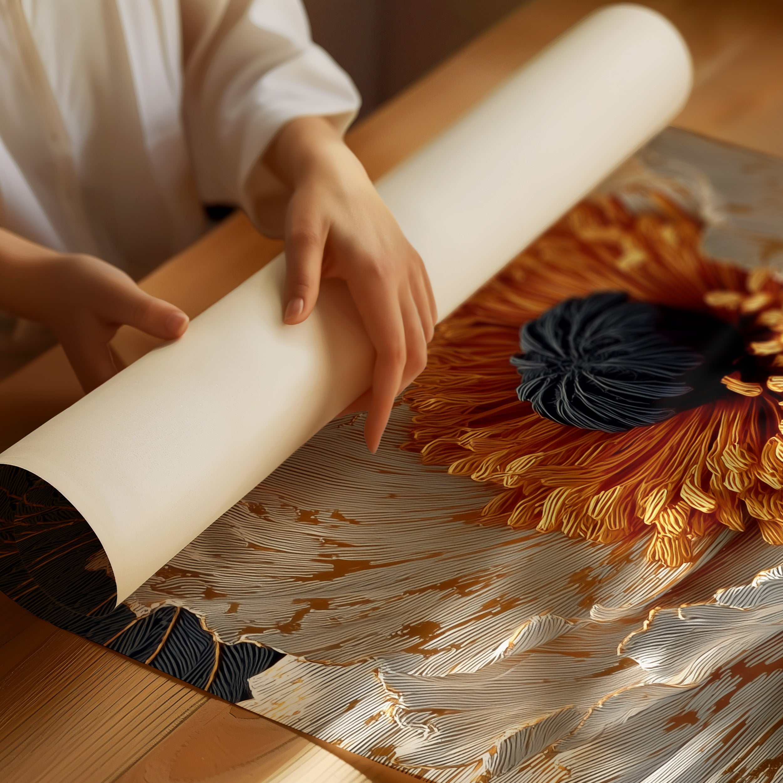 Every Petal Lined in Gold