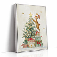 Fawn Reaches For Holiday Stars