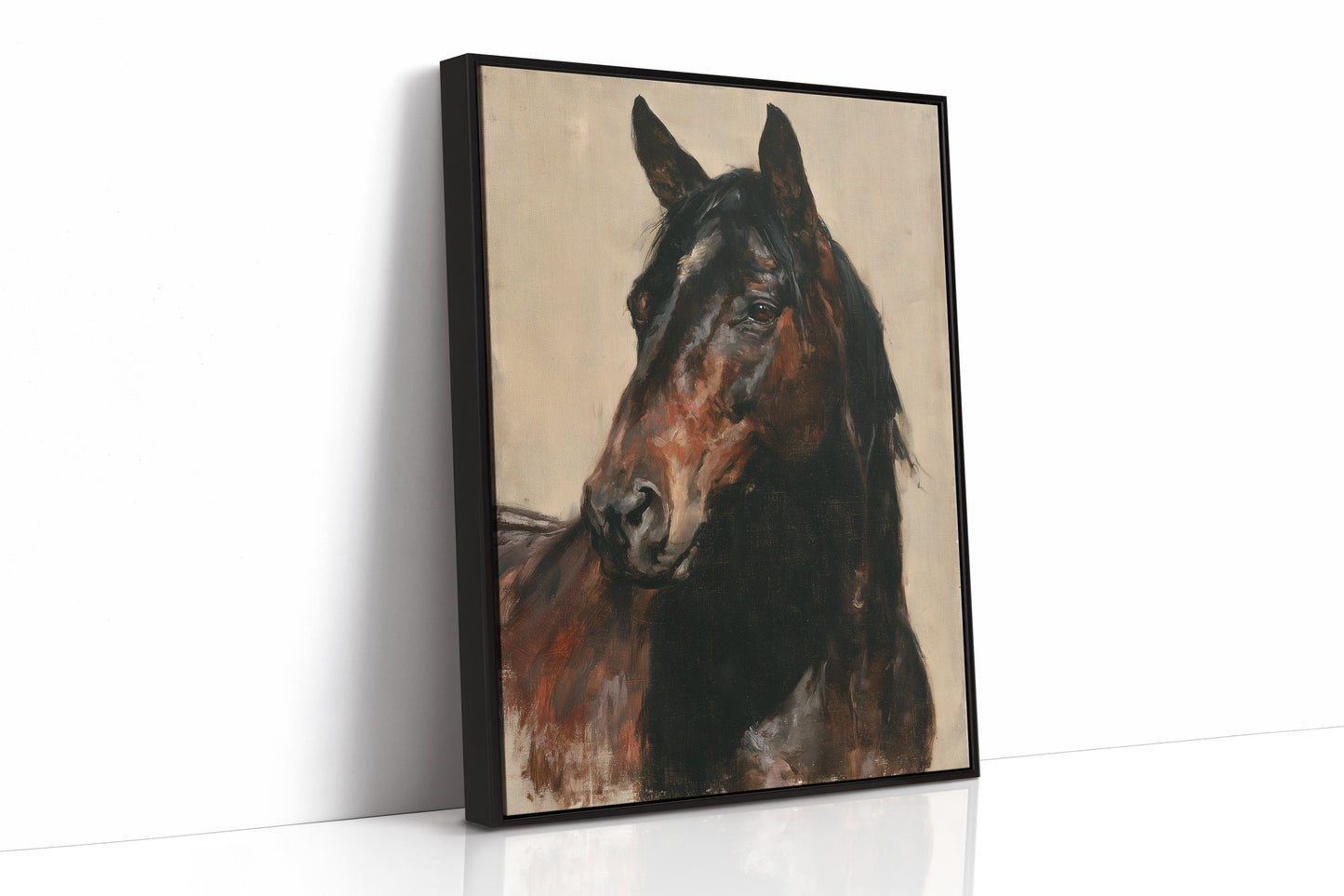 Bay Horse Classic Oil Portrait