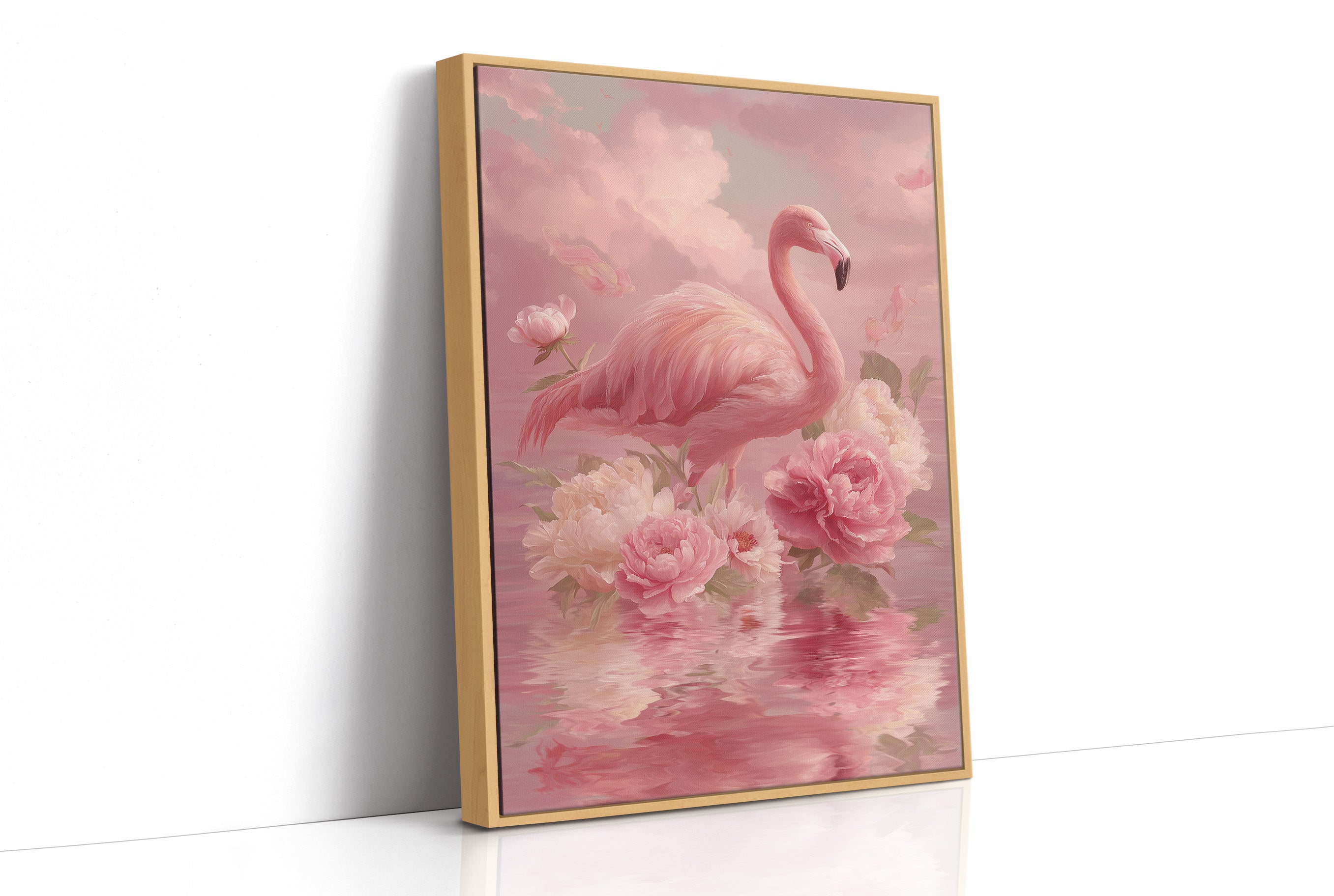 Flamingo in a Sea of Pink