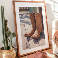Leather Stories Rest On Sunlit Porch