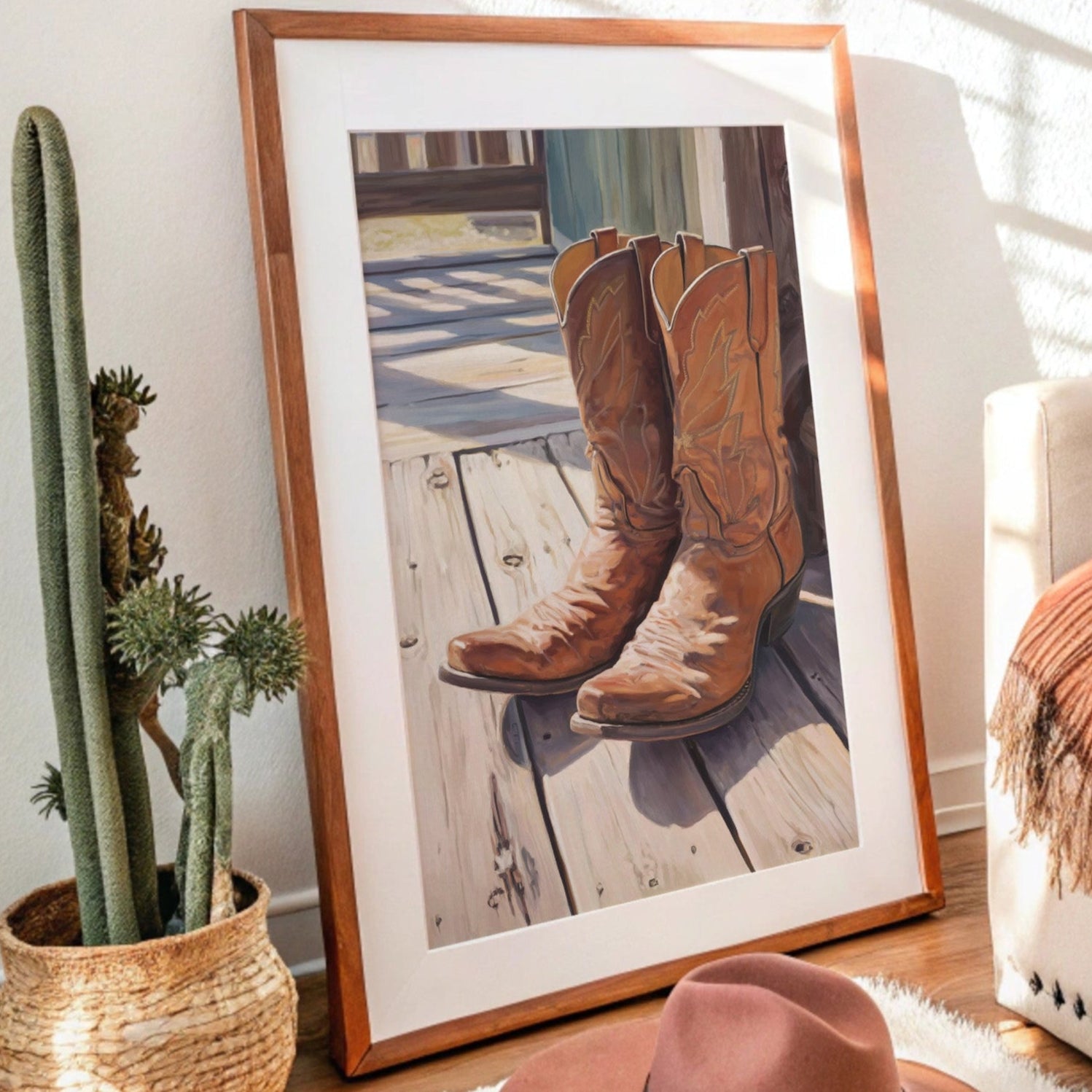 Leather Stories Rest On Sunlit Porch